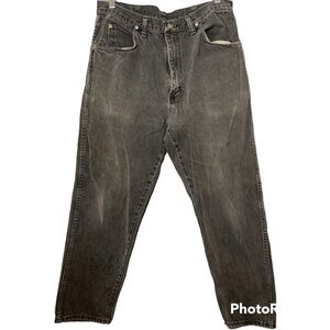 𝅺vintage Distressed Wrangler Black Jeans